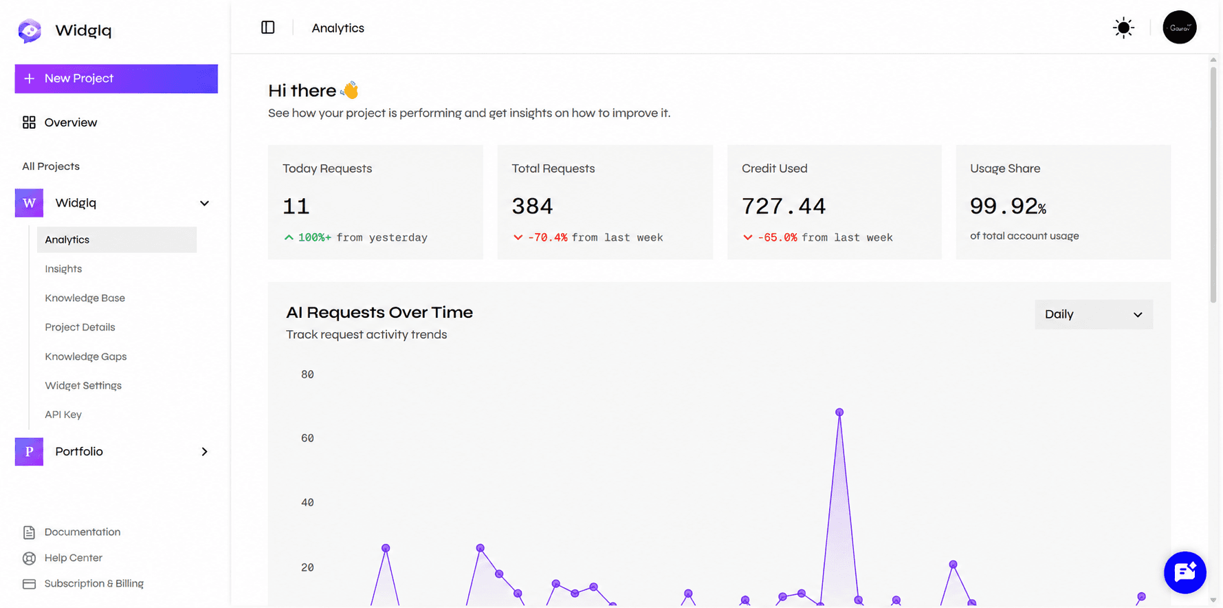 Dashboard App